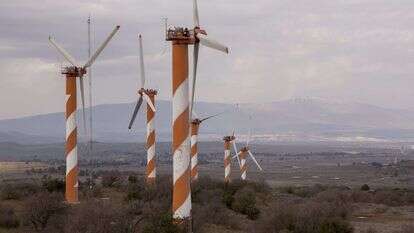 טורבינות רוח ברמת הגולן. | אופיר דוד