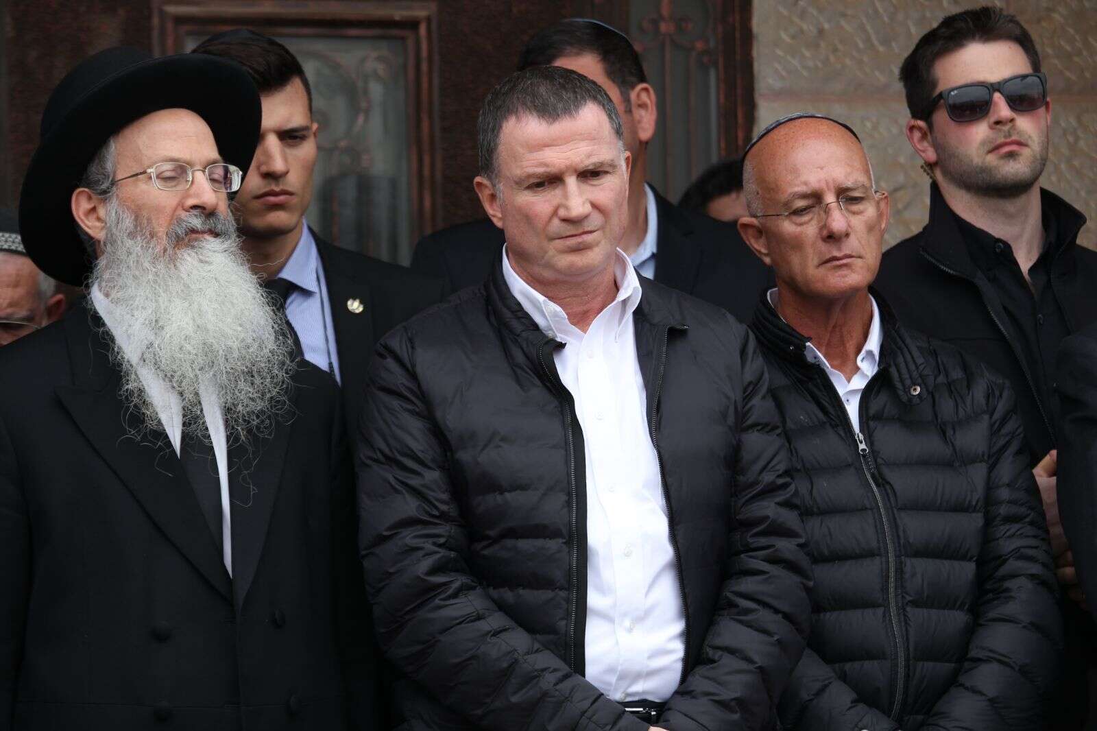 יו"ר הכנסת יולי אדלשטיין בהלווייתו של איתמר בן גל ז"ל. | הלל מאיר, TPS