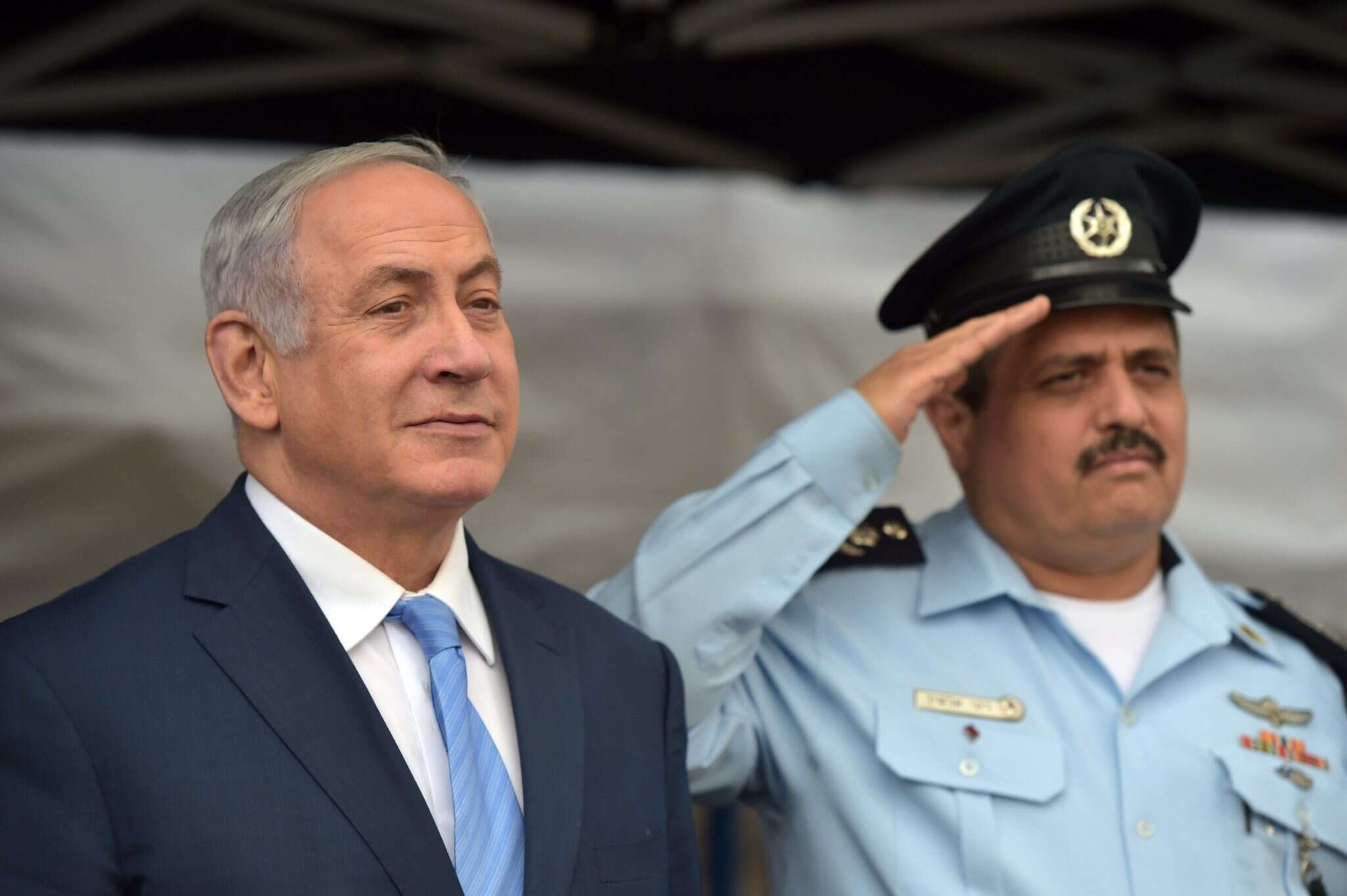 המפכ''ל לשעבר אלשיך וראש הממשלה נתניהו. | גיל אליהו, ג'יני