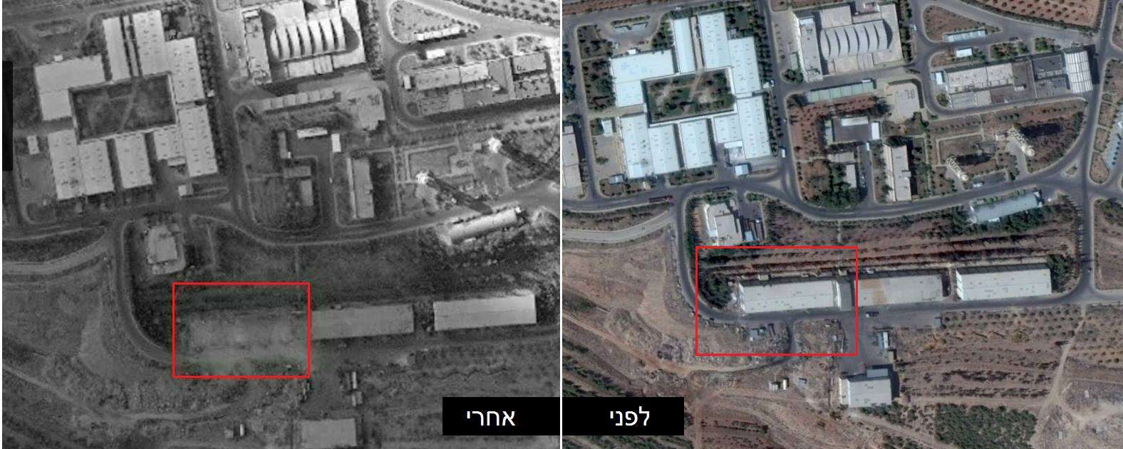 יעד התקיפה בג'אמרייה לפני ואחרי. | באדיבות אינטלי טיימס יעד התקיפה בג'אמרייה לפני ואחרי. | באדיבות אינטלי טיימס
