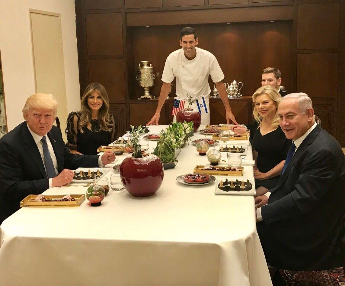 הנשיא טראמפ בבית ראש הממשלה. | יח"צ משה שגב