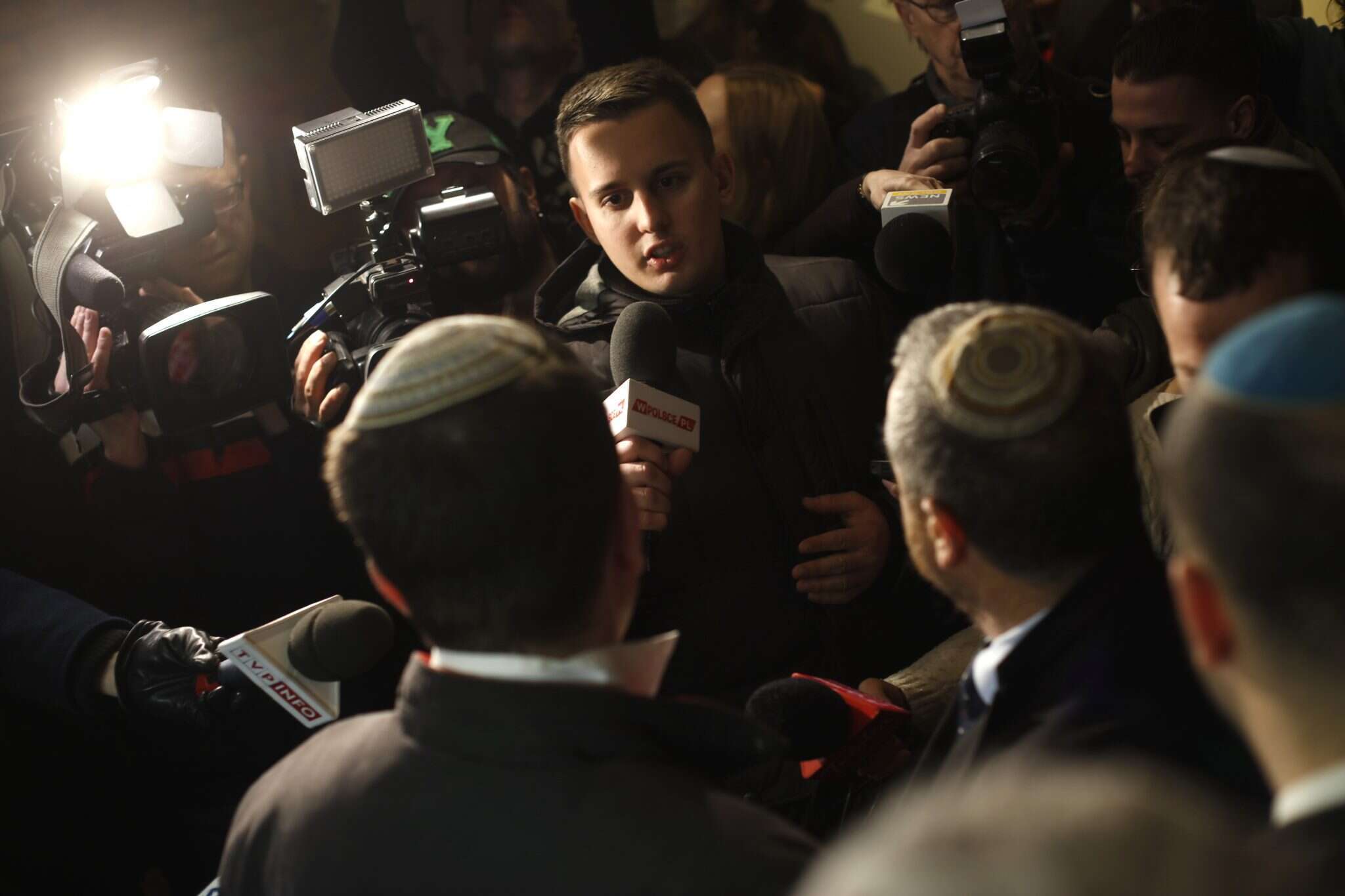 העיתונאים מישראל במפגש עם התקשורת הפולנית. | PETER BEYM