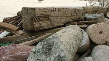 הקורה הרומית. | באדיבות הארכיאולוג פרץ ראובן