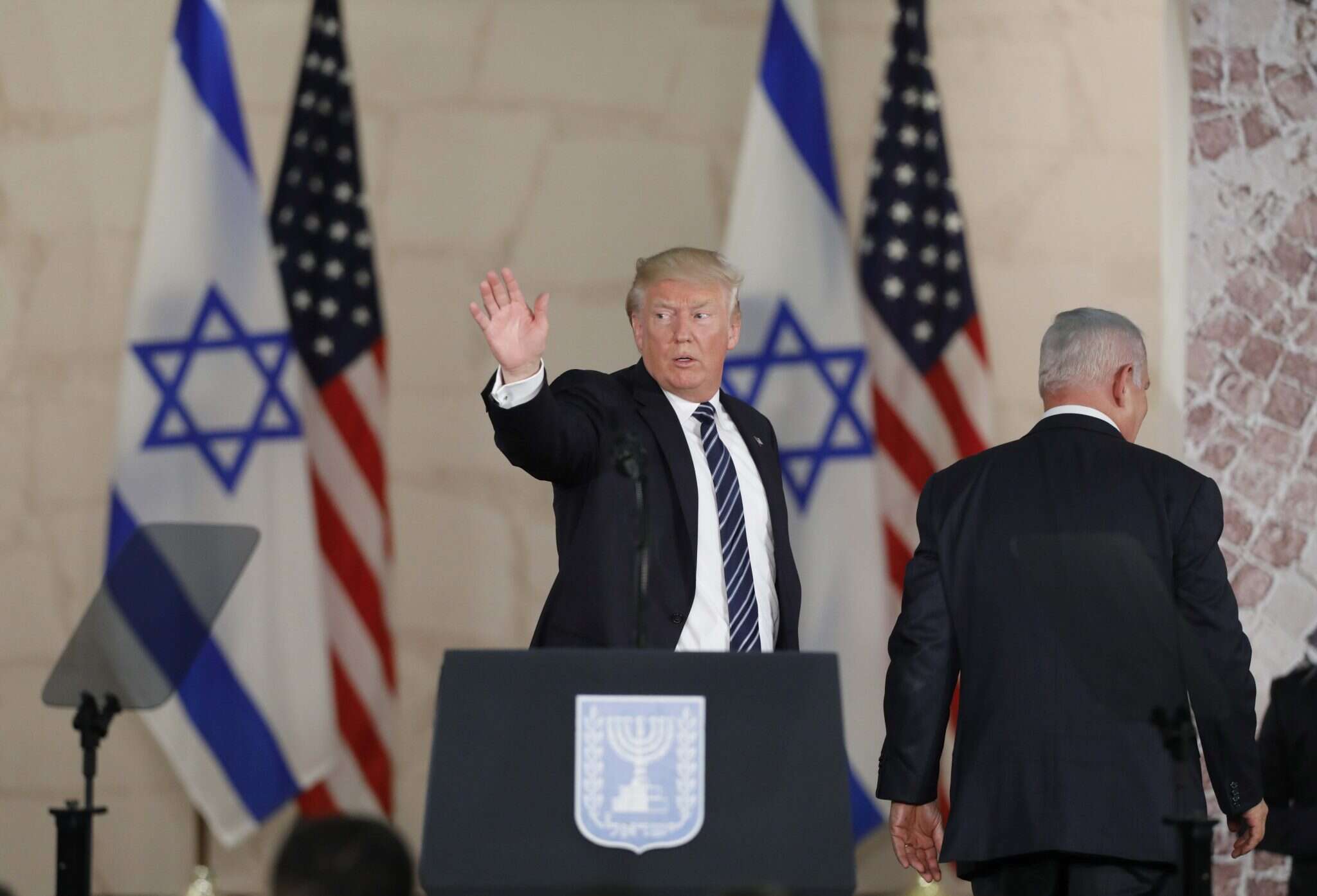 דונלד טראמפ ובנימין נתניהו. | ABIR SULTAN / EPA