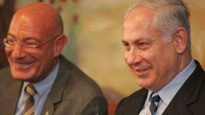 בנימין נתניהו וארנון מילצ'ן. | מרים צחי בנימין נתניהו וארנון מילצ'ן. | מרים צחי