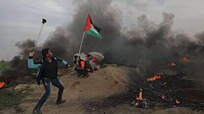 הפגנות בגבול רצועת עזה. | EPA