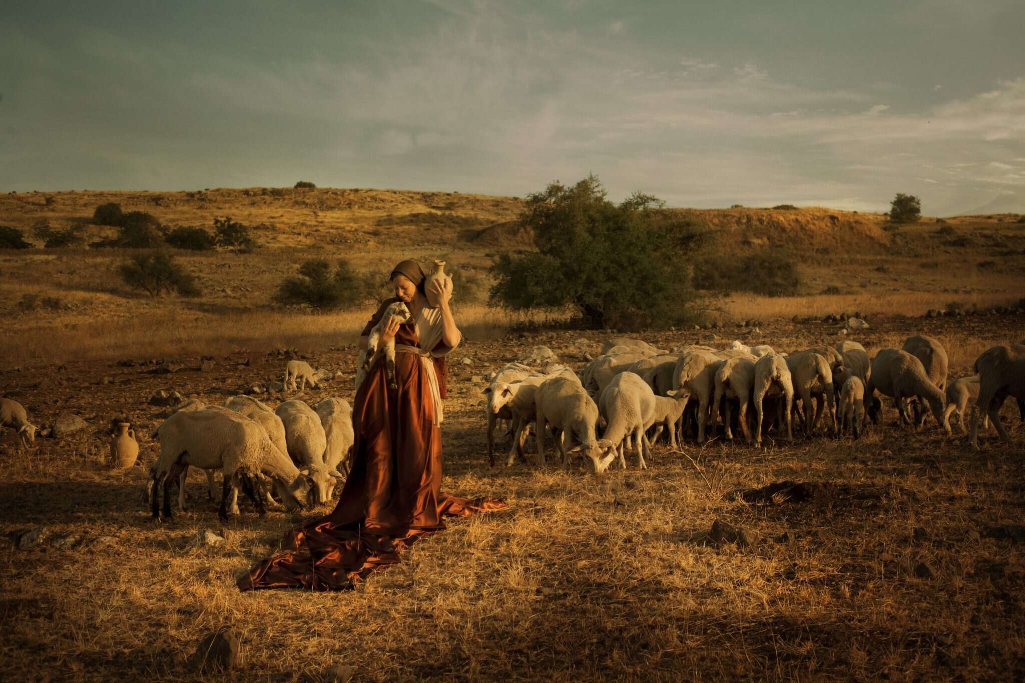 רבקה והצאן. | דקלה לאור