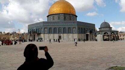 כיפת הסלע וכיפת השלשלת. | AFP