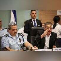 רוני אלשיך ויואב קיש בוועדת הפנים של הכנסת. | יונתן זינדל, פלאש90