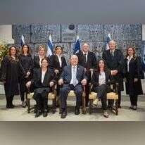 הנשיא ריבלין, השרה שקד ונשיאת העליון חיות בטקס השבעת שופטי בית המשפט העליון. | יונתן זינדל, פלאש90