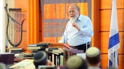 הרב אלי סדן בישיבת 'בני דוד' בעלי. | חן גלילי