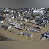 תצלומי אוויר של ההצפות שנרשמו באוהיו, ארצות הברית, ארכיון. | AP