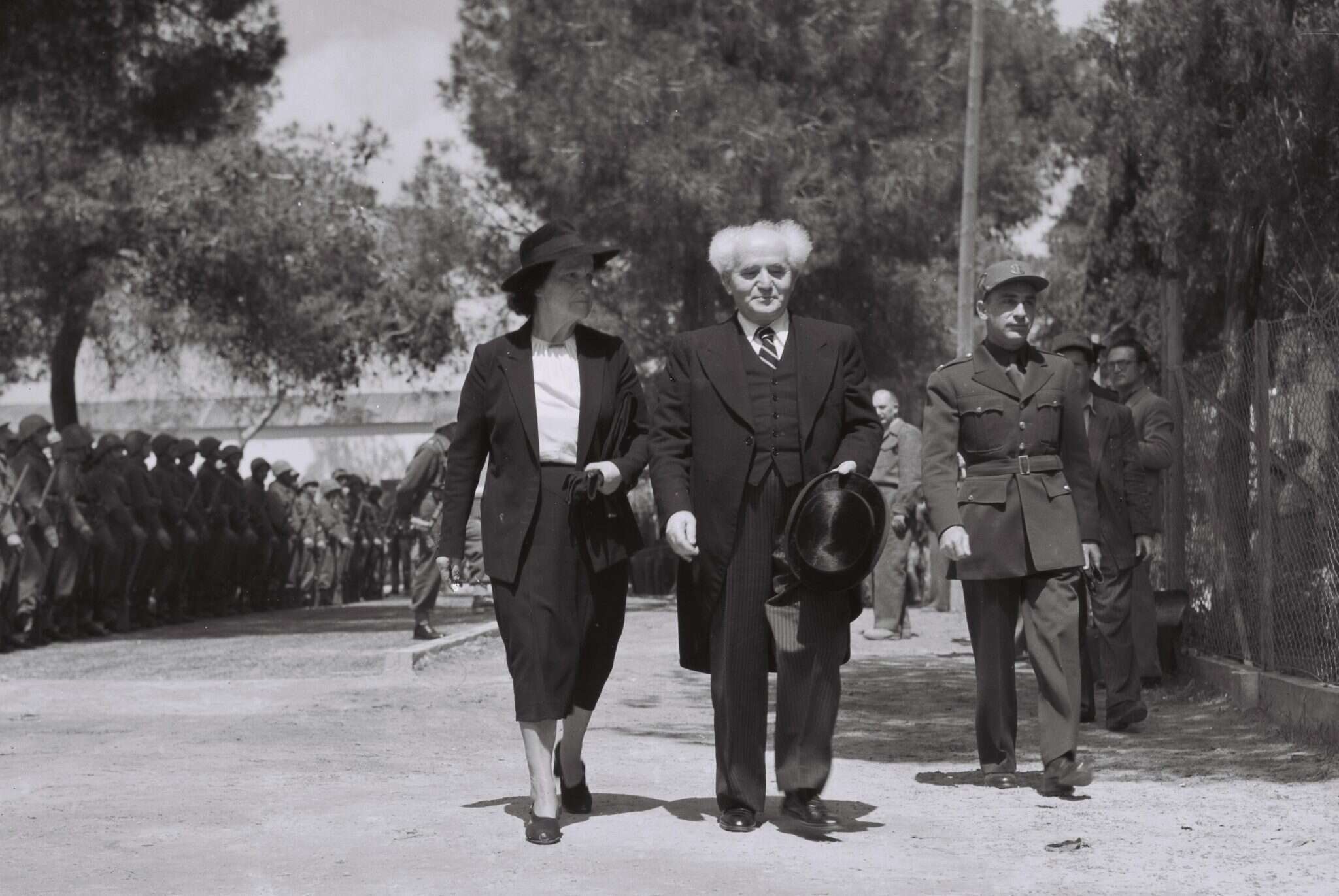 דוד בן גוריון ואשתו פולה. | אלדן דוד, לע"מ