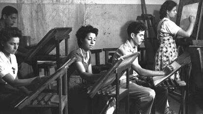 ביץת הספר לאמנות בצלאל, 1950. | בראונר טדי, לע"מ