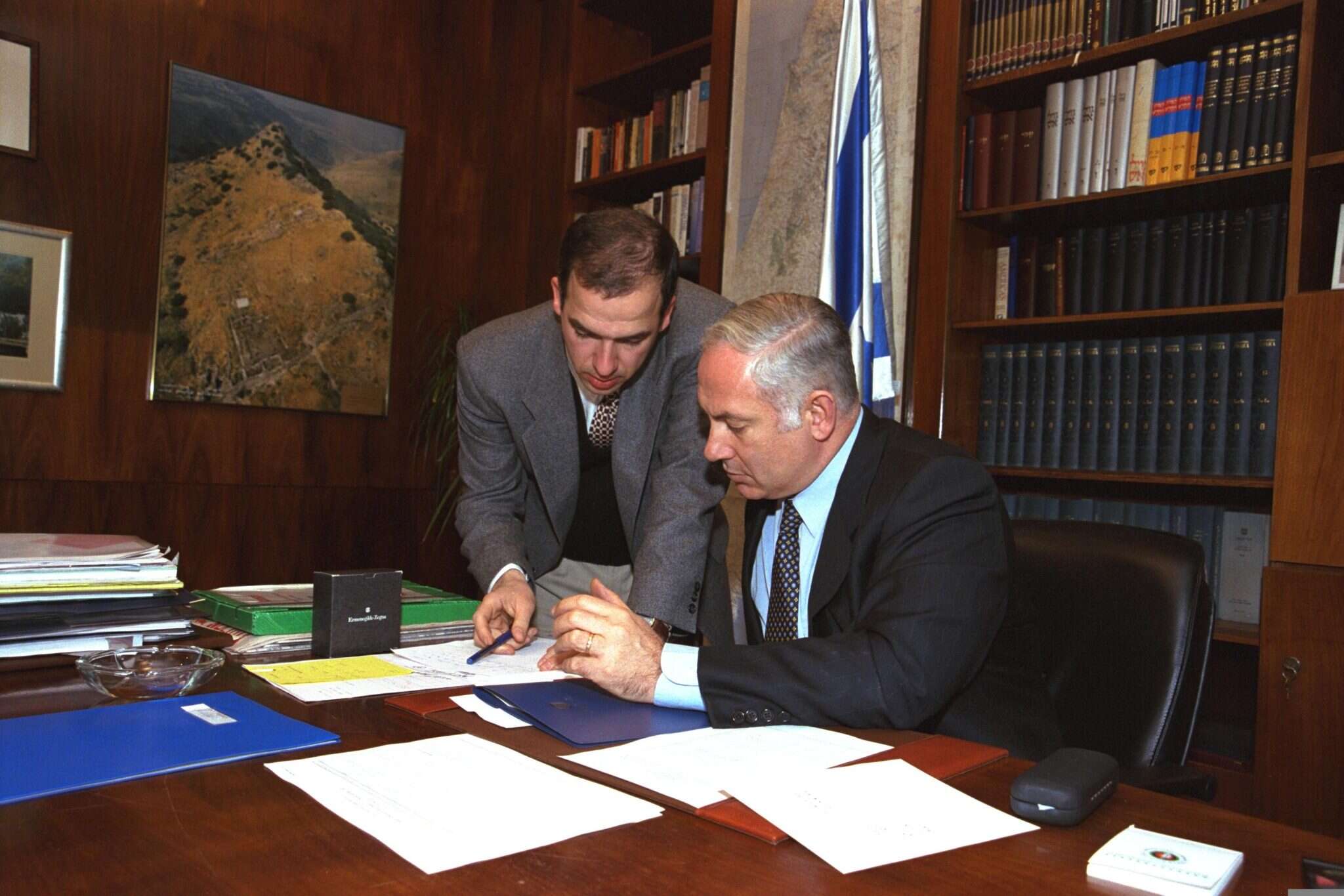 שי בזק עם נתניהו ב2010. | יעקב סהר, לע"מ