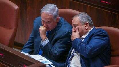 בנימין נתניהו ואביגדור ליברמן. | אורן בן חקון