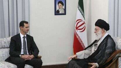 האייתוללה עלי חמינאי והנשיא באשר אל אסד. | AP