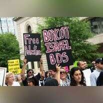פעילי BDS מפגינים ליד הבית הלבן נגד מבצע "עמוד ענן" בעזה, קיץ 2014. | שאטרסטוק פעילי BDS מפגינים ליד הבית הלבן נגד מבצע "עמוד ענן" בעזה, קיץ 2014. | שאטרסטוק