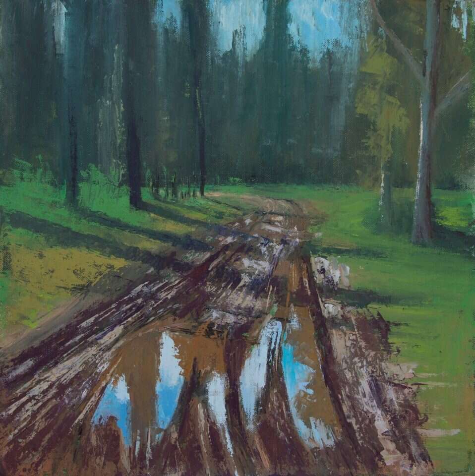 יצירה: פארק קנדה, יהודה ארמוני, שמן על בד, 2017 . | מיכה אורבך, באדיבות גלריה רוטשילד