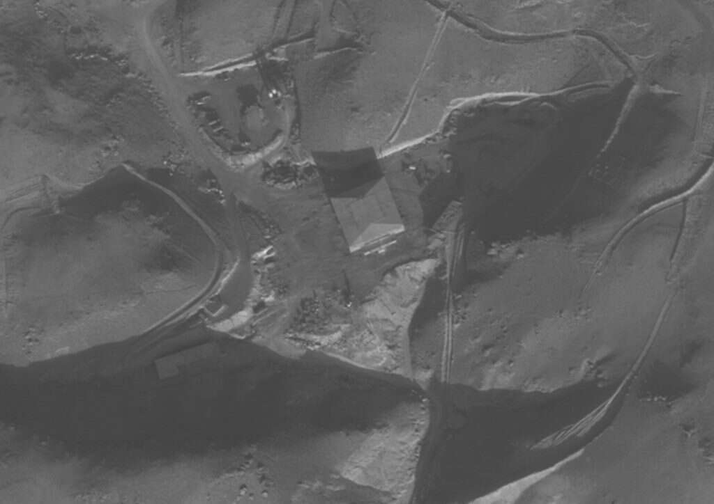 אזור היעד לפני התקיפה. | דובר צה"ל