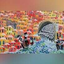 יצירה: עלייה לרגל לירושלים, חזי סנדר, 2017 יצירה: עלייה לרגל לירושלים, חזי סנדר, 2017