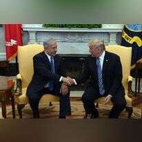 דונלד טראמפ ובנימין נתניהו. | חיים צח, לע''מ