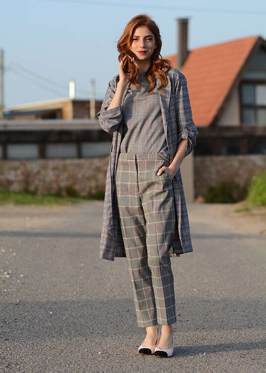 שנות ה-70. חולצה ומכנסיים H&amp;M, מעיל: Pic your style לירדן הראל. | ירדן הראל