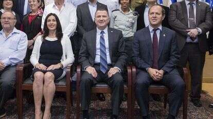 יולי אדלשטיין ומירי רגב. | יונתן זינדל, פלאש90 יולי אדלשטיין ומירי רגב. | יונתן זינדל, פלאש90