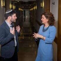 ח"כ מיכל רוזין וח"כ בצלאל סמוטריץ'. | יונתן זינדל, פלאש 90