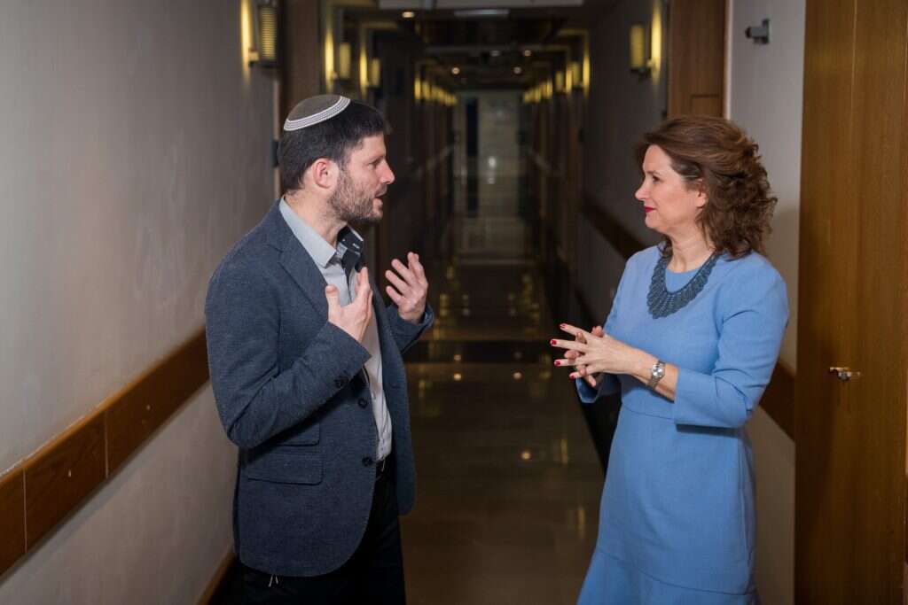 ח"כ מיכל רוזין וח"כ בצלאל סמוטריץ'. | יונתן זינדל, פלאש 90