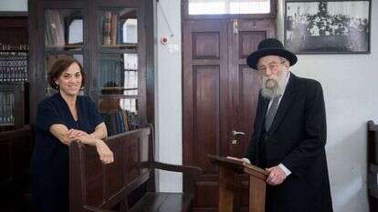 הרב אריה שטרן וד"ר רות קלדרון. | מרים אלסטר, פלאש 90