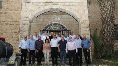 ליברמן ואנשי מועצת יש''ע בגוש עציון. | מרים צחי ליברמן ואנשי מועצת יש''ע בגוש עציון. | מרים צחי