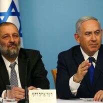 בנימין נתניהו ואריה דרעי. | אורן בן חקון