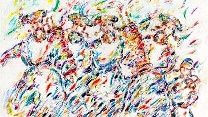 חסידים, אורה ניסים, שמן על בד, 2016