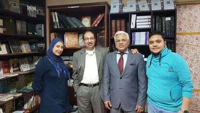 מימין: אסלאם א-שייח', ממדוח רדואן, מוניר מחמוד והיבה חמדי. | אסף גבור