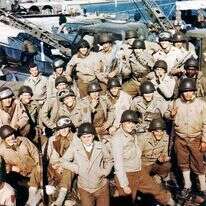 חיילי הדיביזיה ה-1 של ארה"ב לפני היציאה לקרב בחוף אומהה, נורמנדי, צרפת 1944. | גטי אימג'ס