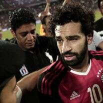 סלאח זוכה לכבוד אחרי שהעלה את מצרים למונדיאל. | AP