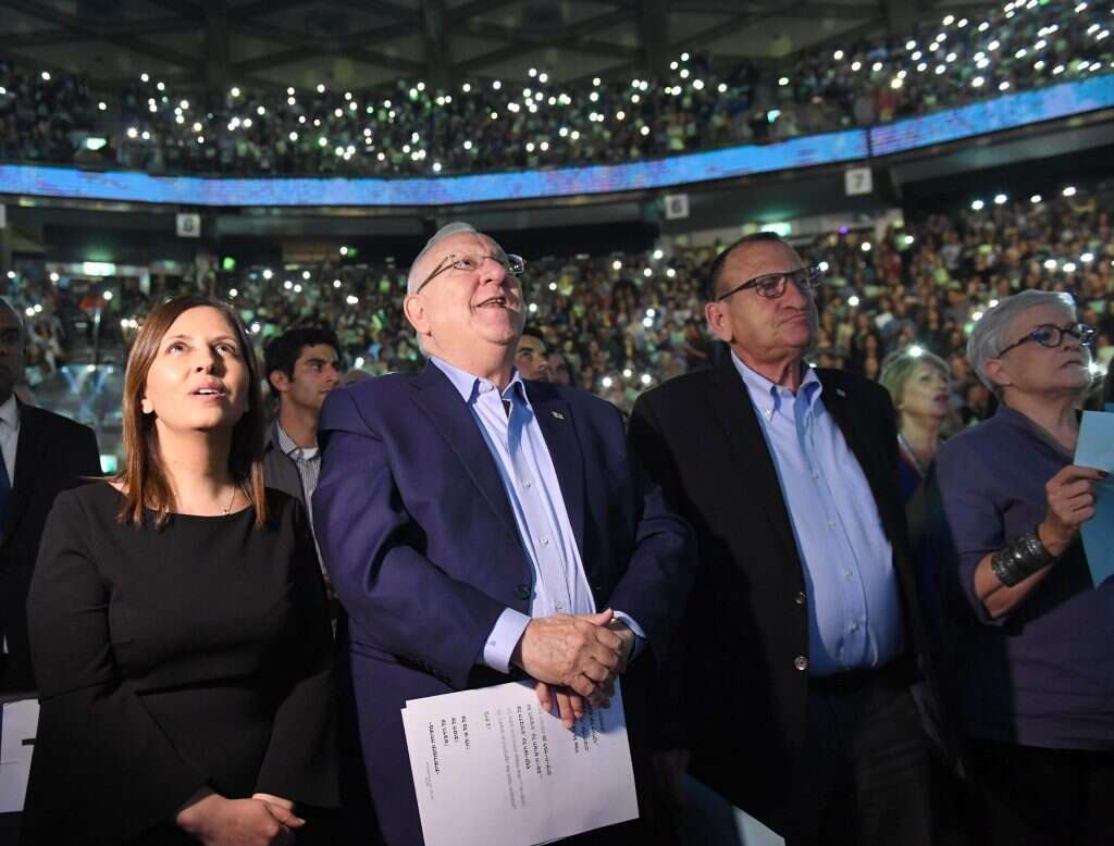 נשיא המדינה ראובן ריבלין במופע קולולם בהיכל מנורה. | מארק ניימן, לע''מ