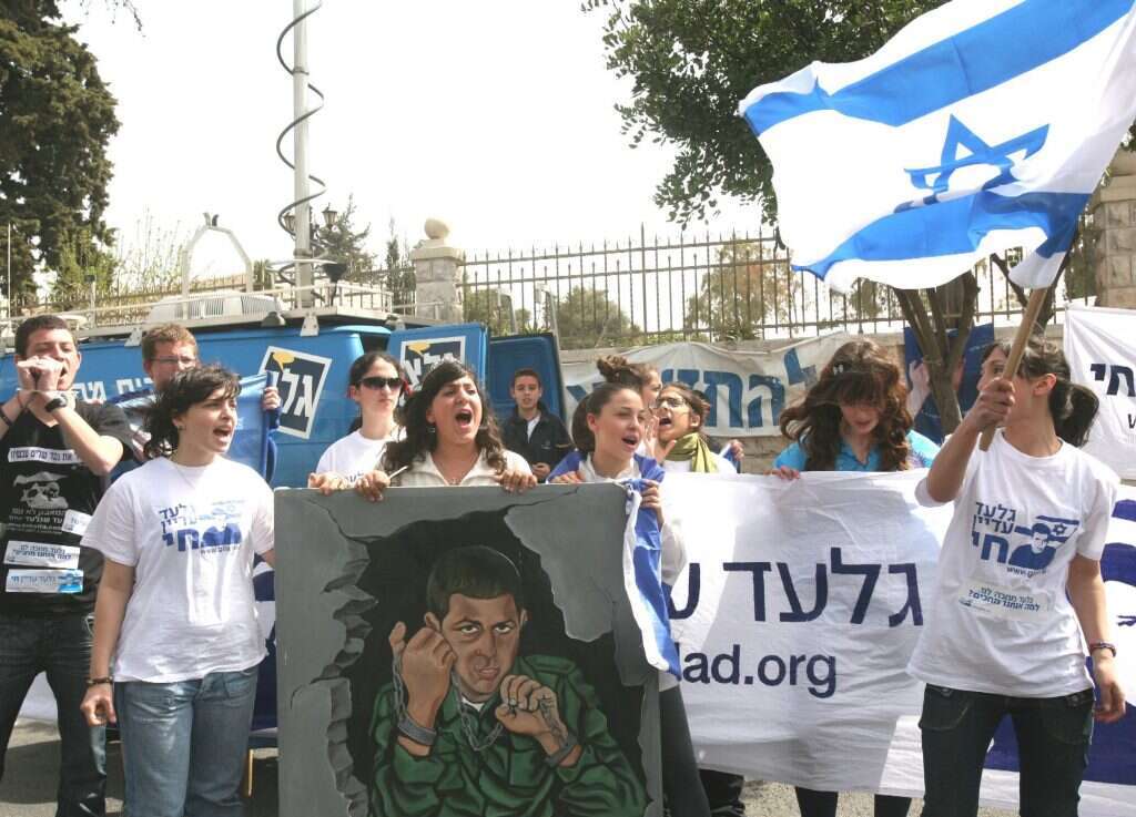 הפגנה למען שחרור גלעד שליט, 2009. | מרים צחי