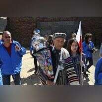 לרגל יום השואה נערך מצעד החיים השנתי באושוויץ בירקנאו. | EPA