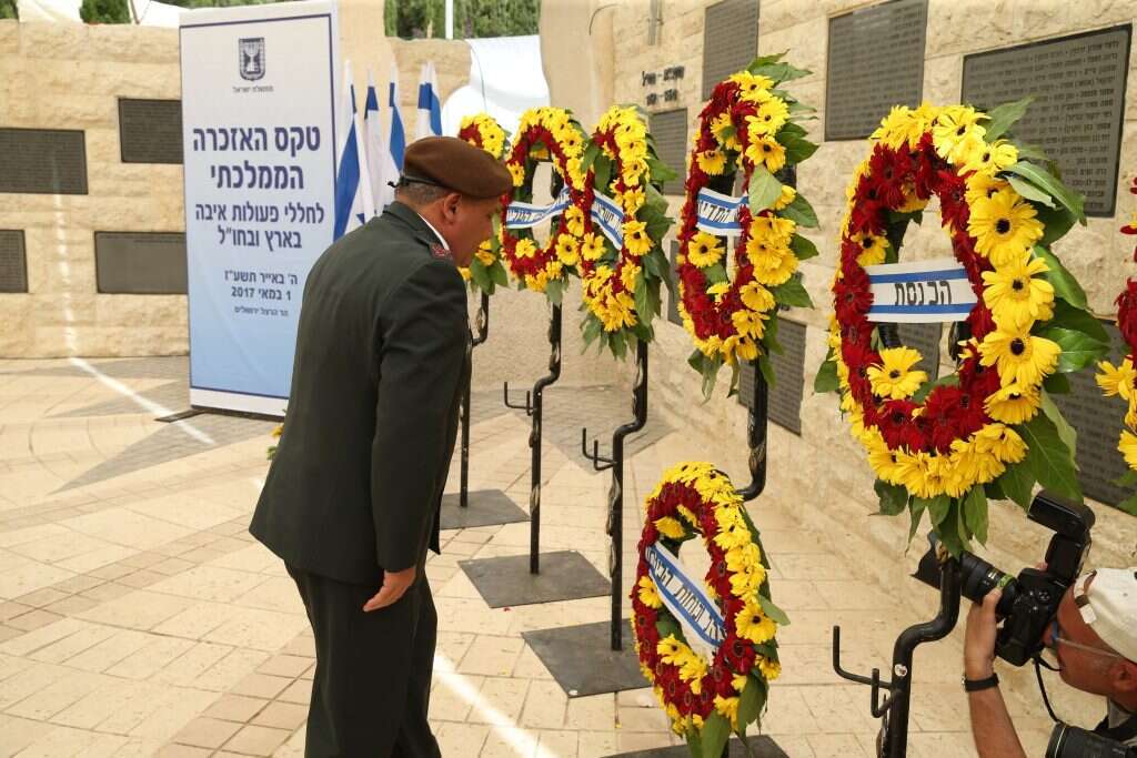 הטקס הממלכתי לחללי פעולות איבה. | עמית שאבי