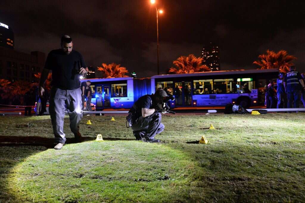 זירת הפיגוע ביפו. | יוסי זליגר