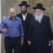 יעקב ליצמן ונפתלי בנט. | מרק ישראל סלם