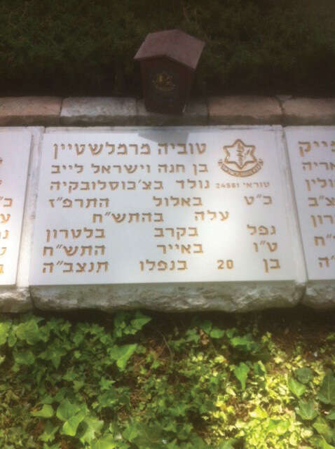 מצבתו של טוביה החדשה עם הפרטים החסרים. | סטיבן גלייזר