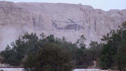 כוחות ההצלה בנחל צפית. | מאור קינסבורסקי פלאש90