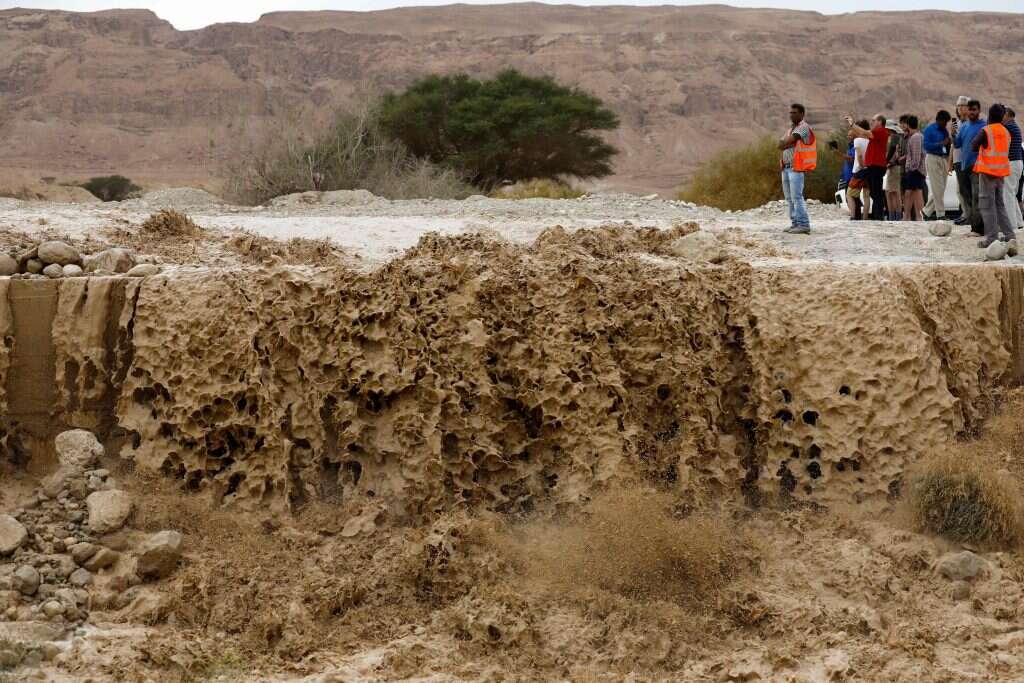 שיטפונות במדבר יהודה. | AFP