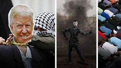 הר הבית, עזה ומחאה נגד טראמפ. | EPA ומרים אלסטר, פלאש90