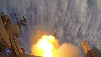 ניסוי בטיל 'ברק 8'. | דובר צה''ל