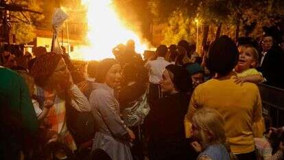 חגיגות ל''ג בעומר, תשע"ח. | AFP