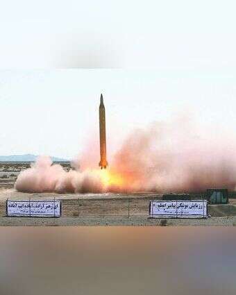 ניסוי טילים בליסטיים באיראן. | EPA